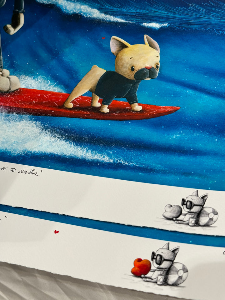 Fabio Napoleoni Like a Duck to Water • Laguna Beach Gallery Exclusive Limited Edition Paper Giclee