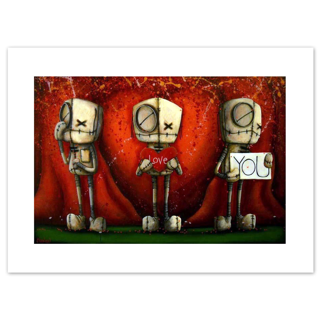 Fabio Napoleoni I Love You (Red) Open Edition Giclee Print