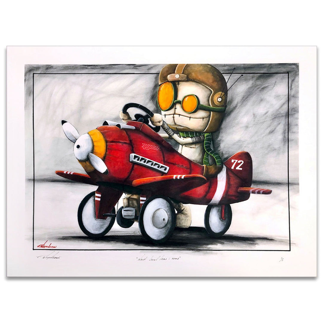 Fabio Napoleoni Next Level Here I Come Limited Edition Paper Giclee