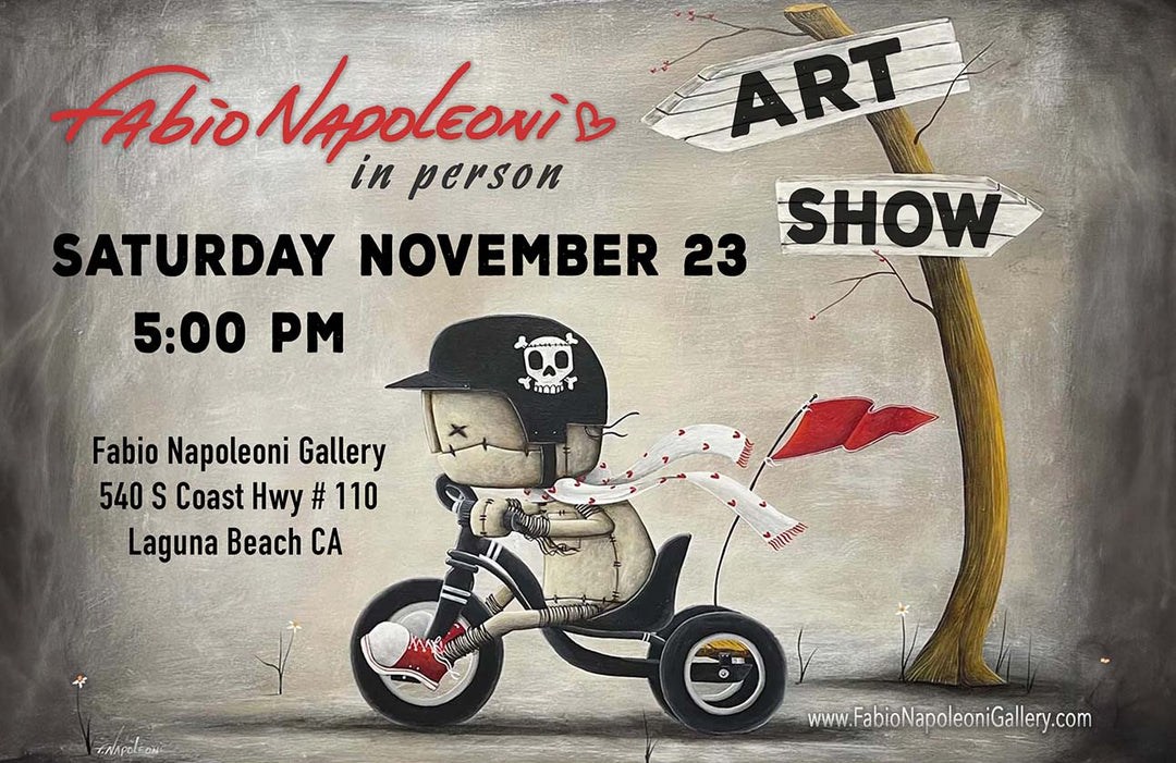 FABIO NAPOLEONI IN PERSON ART SHOW November 23, 2024