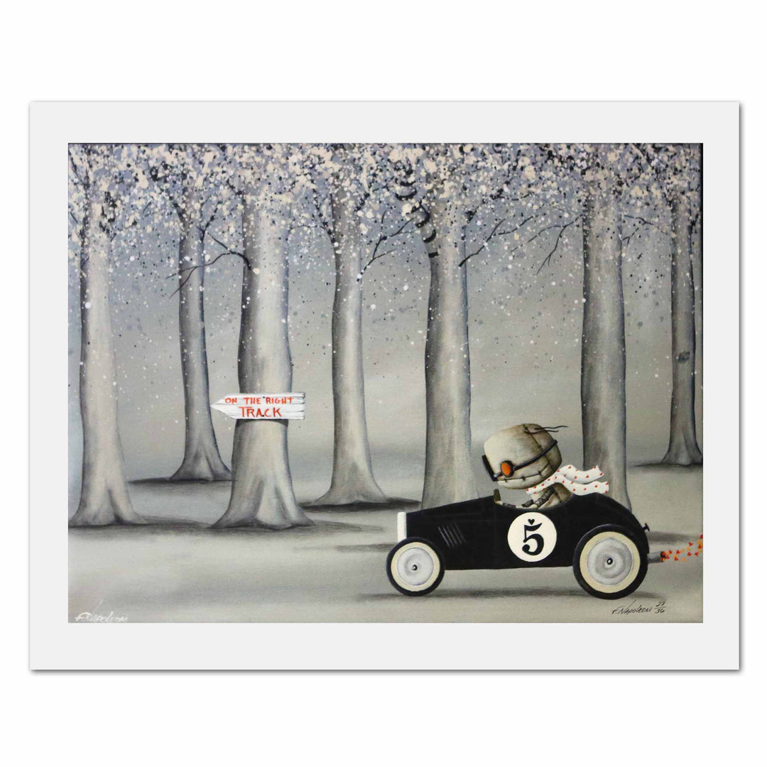 Fabio Napoleoni On the Right Track Limited Edition Paper Giclee