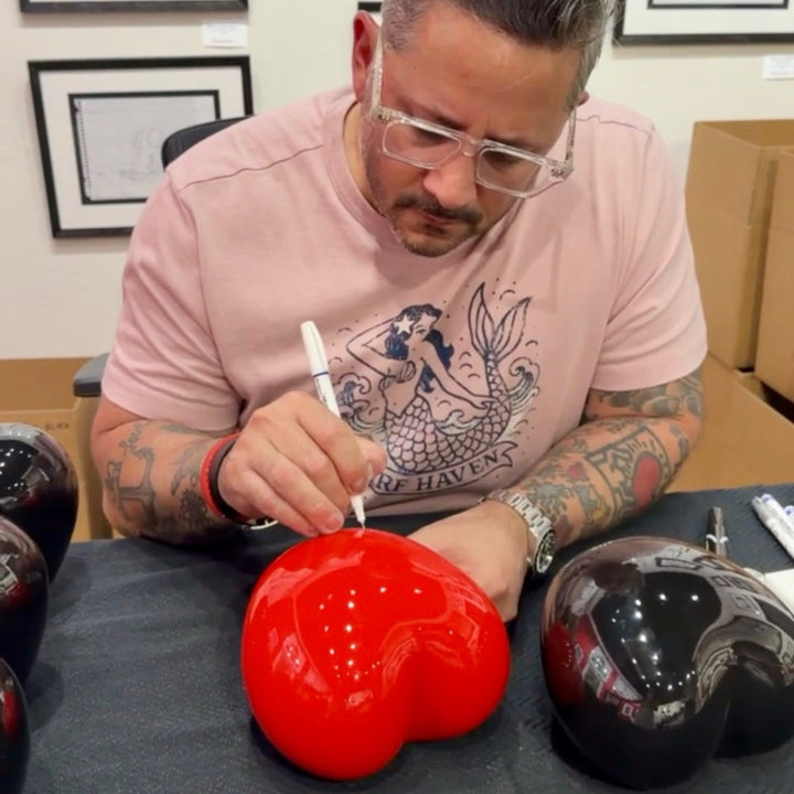 Black "Hardy Heart" Sculpture, limited edition of 25