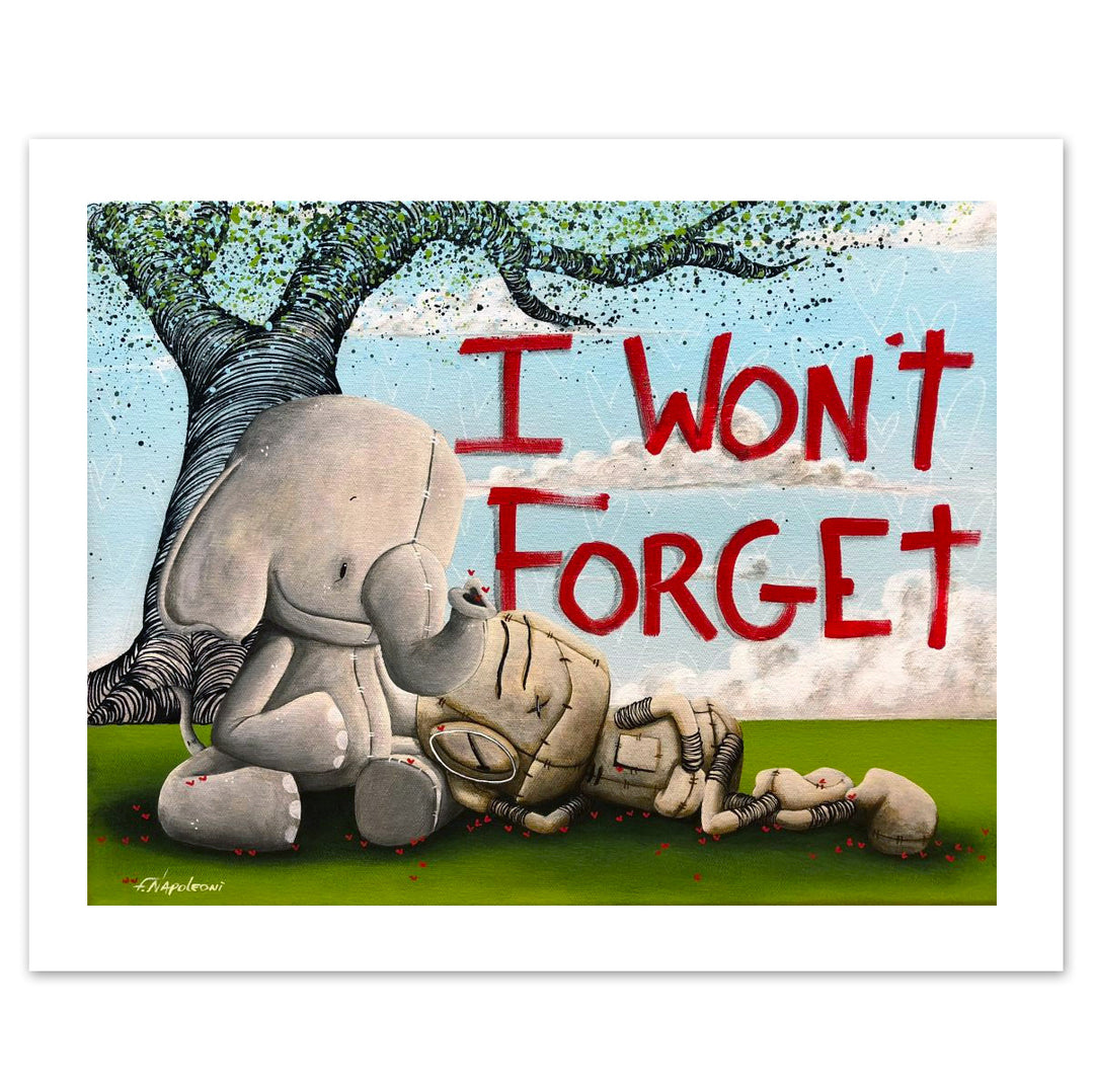 Fabio Napoleoni I Won't Forget Limited Edition Paper Giclee