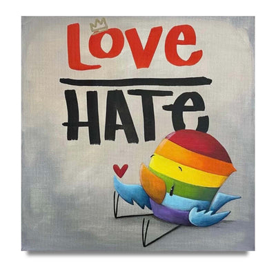 Fabio Napoleoni Love Over Hate Open Edition Giclee Canvas