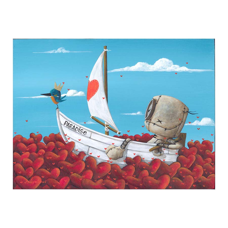 Fabio Napoleoni Sailing Takes Me Away and Brings Me Joy Limited Edition Canvas Giclee