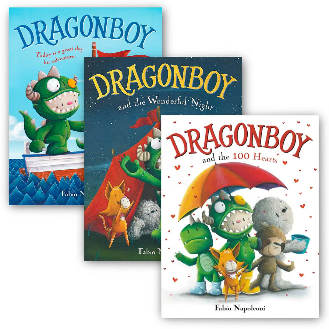Fabio Napoleoni Set of 3 Dragonboy Books Hardcover Book