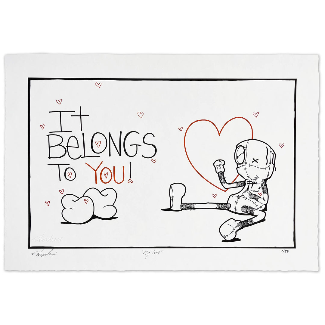 Fabio Napoleoni My Love Limited Edition Paper Giclee