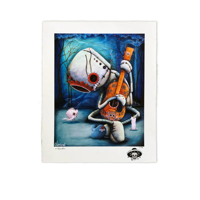 Fabio Napoleoni Day of the Dead Playing on my Heartstrings Remix Limited Edition Paper Giclee
